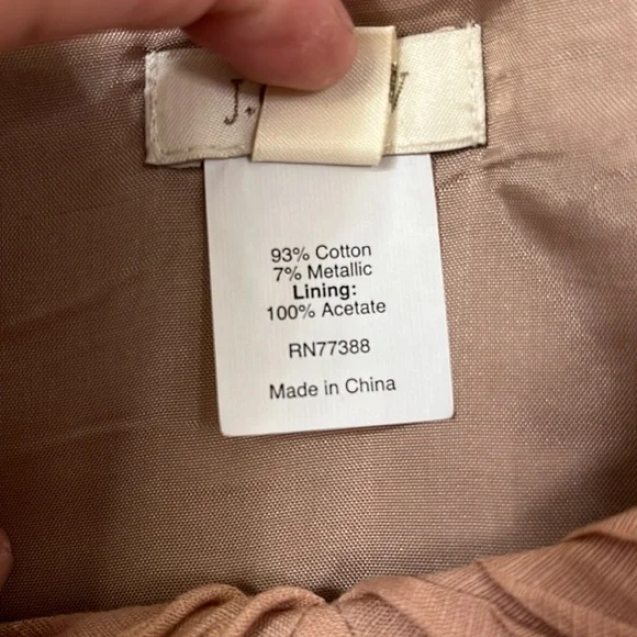 J.Crew Blush Pink Crinkled Cotton Vivette Dress 4 - Picture 6 of 10